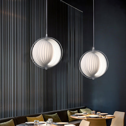 Silver Globe Hanging Lamp