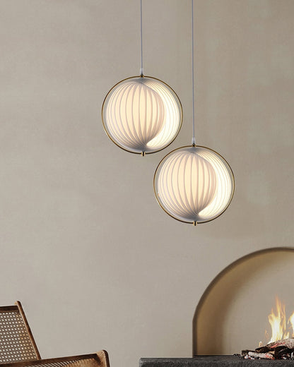 Silver Globe Hanging Lamp