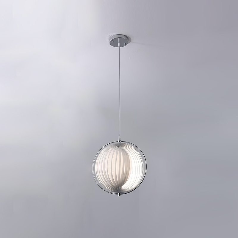 Silver Globe Hanging Lamp