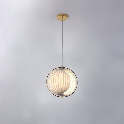 Silver Globe Hanging Lamp