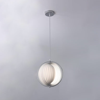 Silver Globe Hanging Lamp