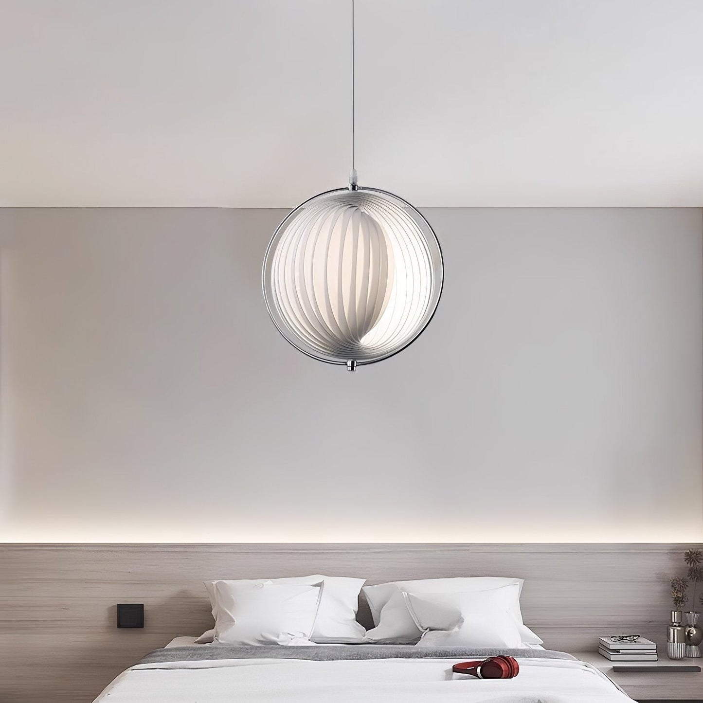 Silver Globe Hanging Lamp