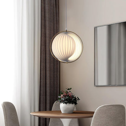 Silver Globe Hanging Lamp