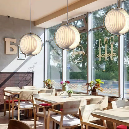 Silver Globe Hanging Lamp