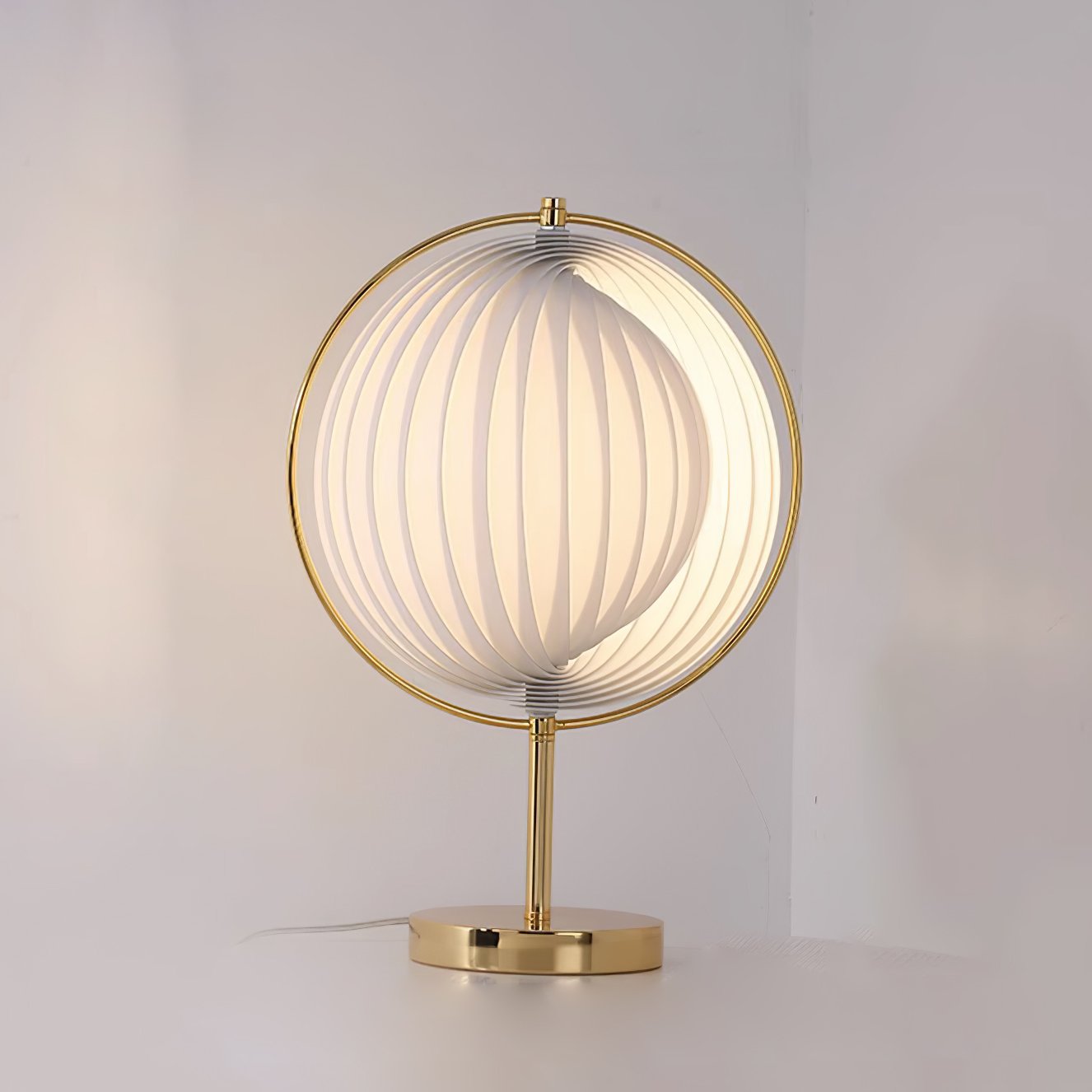 Stylish Moon Glass Desk Lamp