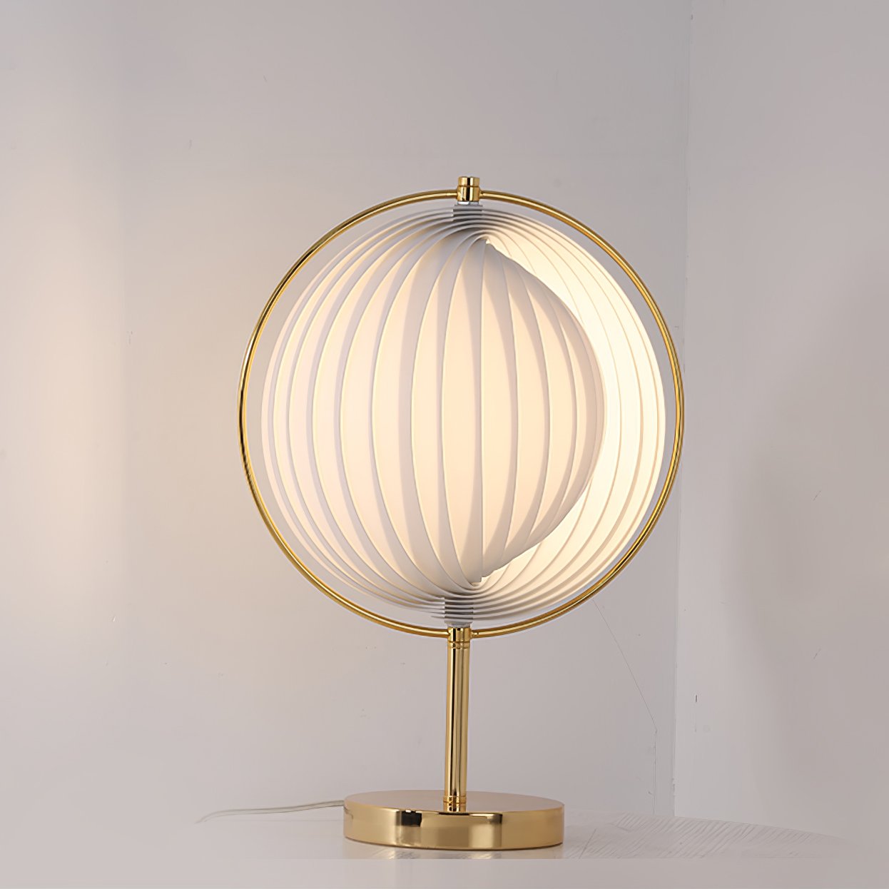 Stylish Moon Glass Desk Lamp