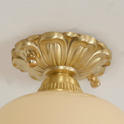 Classic Brass Pendant Light Fixture