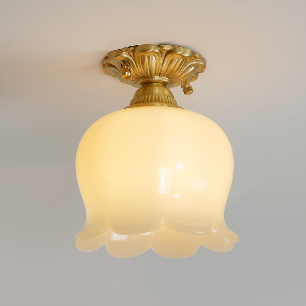 Classic Brass Pendant Light Fixture