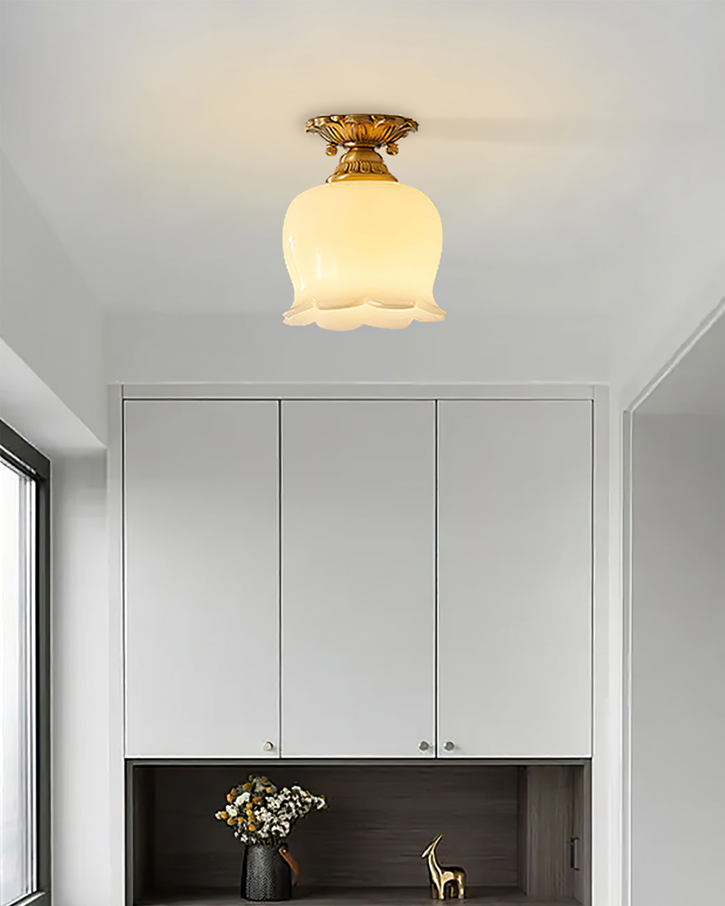 Classic Brass Pendant Light Fixture