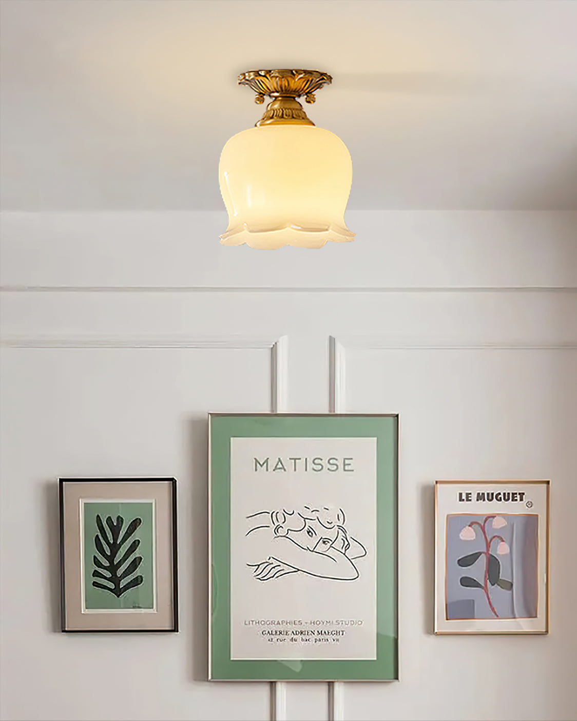 Classic Brass Pendant Light Fixture