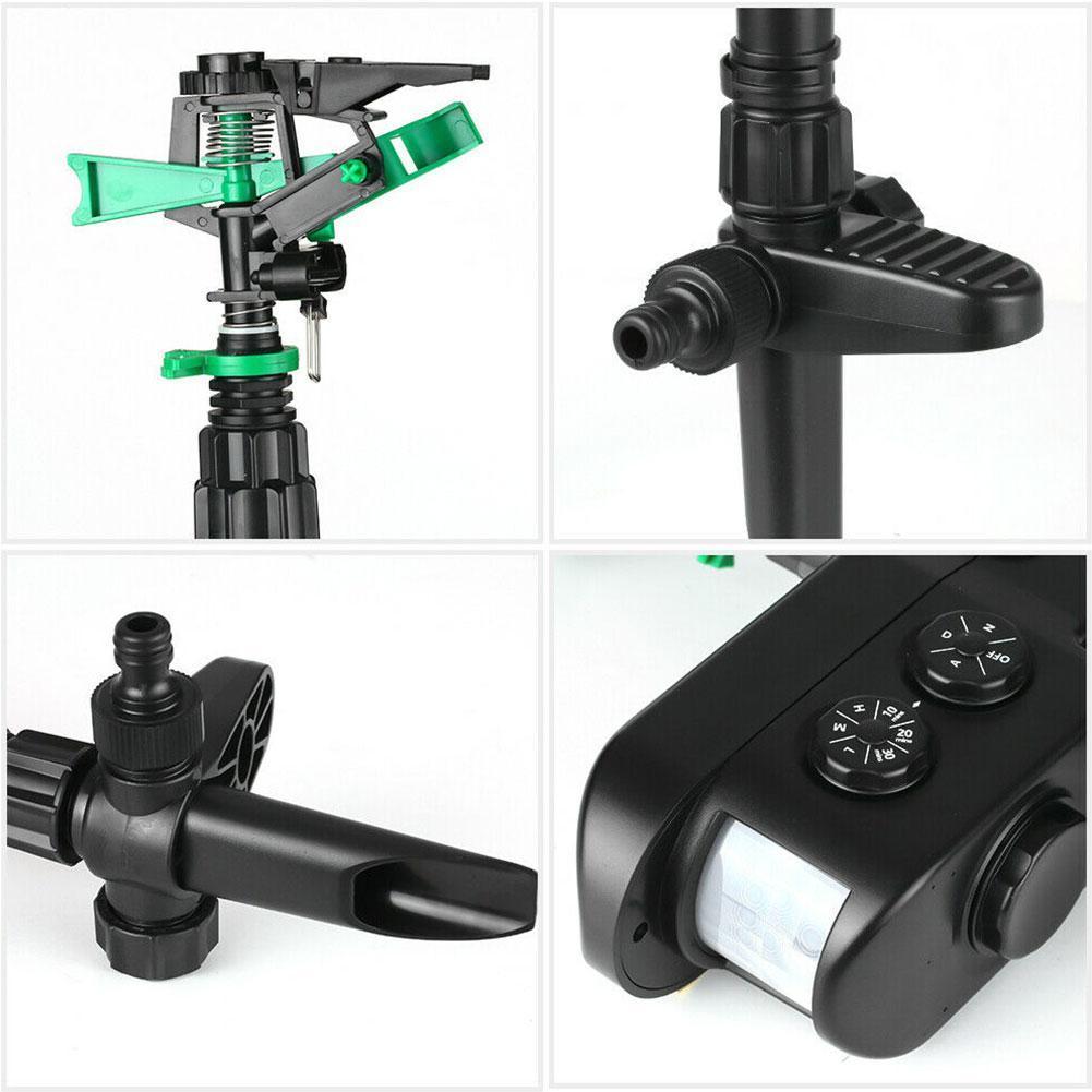 Solar Powered Motion Sensor Animal Repellent Sprinkler