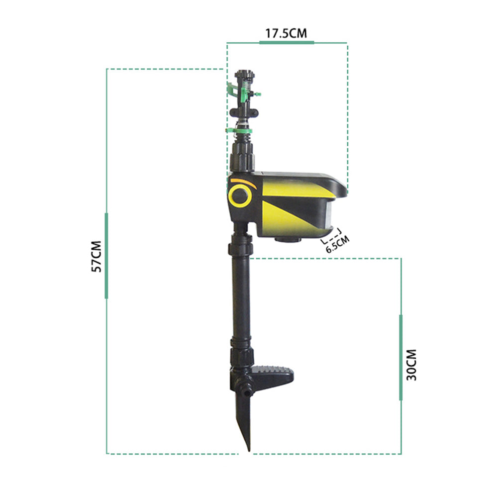 Solar Powered Motion Sensor Animal Repellent Sprinkler