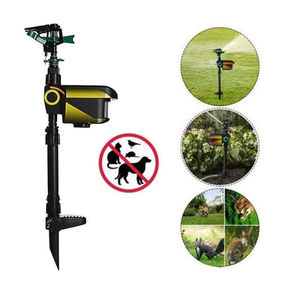 Solar Powered Motion Sensor Animal Repellent Sprinkler