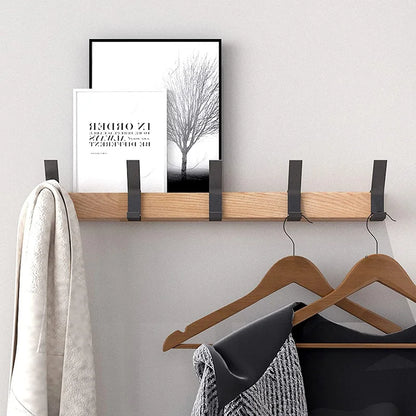 Space Saving Closet Organizer with Adjustable Hooks