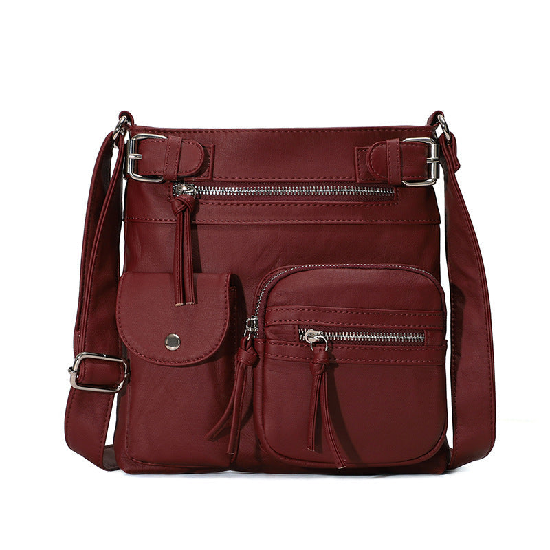 Practical Spacious Faux Leather Tote Bag
