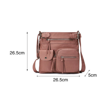 Practical Spacious Faux Leather Tote Bag