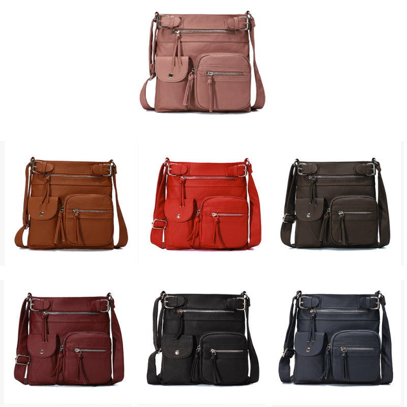 Practical Spacious Faux Leather Tote Bag