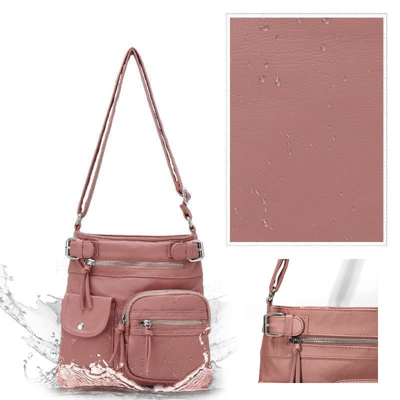 Practical Spacious Faux Leather Tote Bag