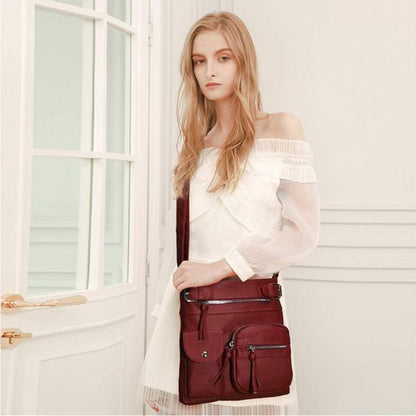 Practical Spacious Faux Leather Tote Bag