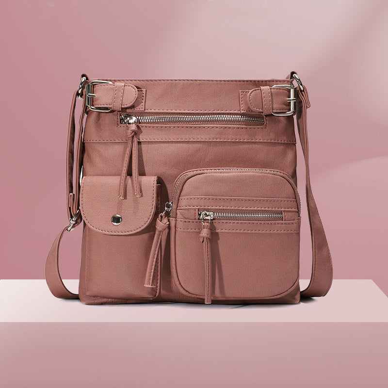 Practical Spacious Faux Leather Tote Bag