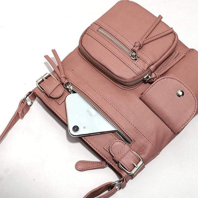 Practical Spacious Faux Leather Tote Bag