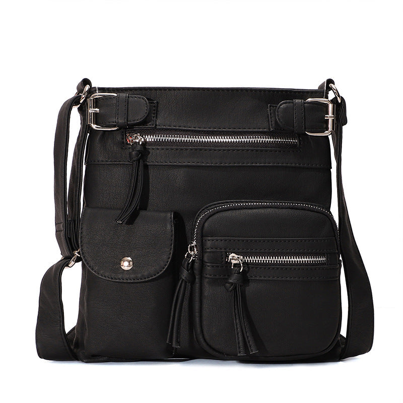 Practical Spacious Faux Leather Tote Bag