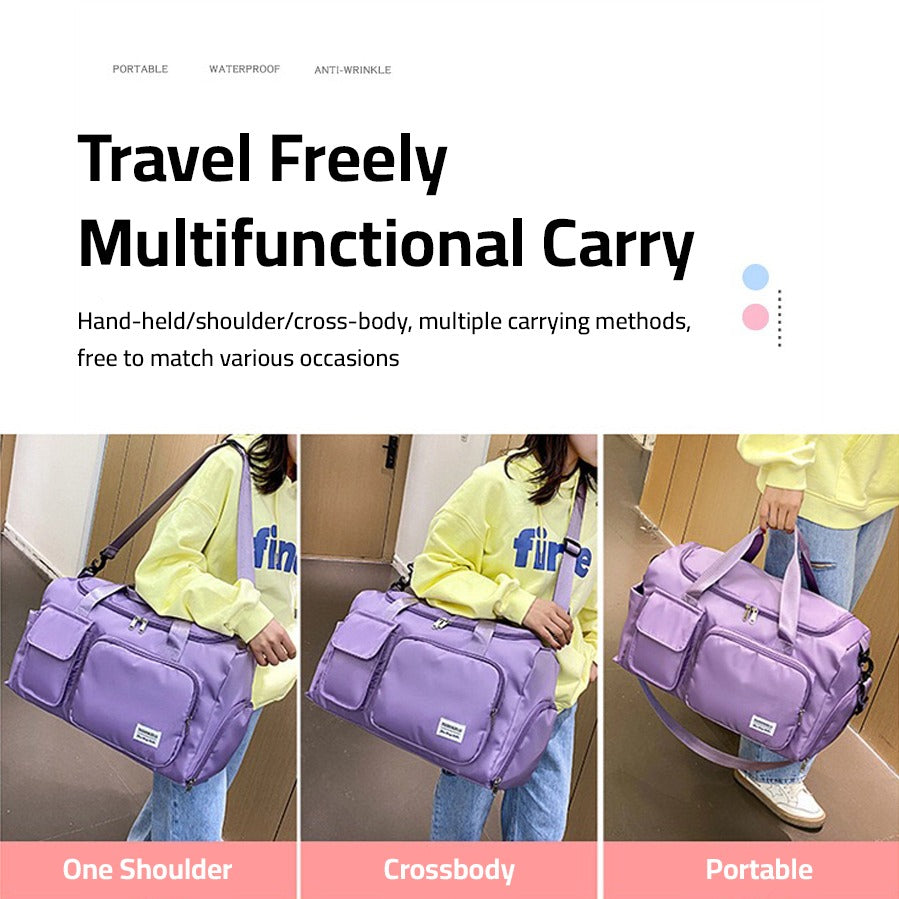 Waterproof Sports Duffel Bag with Multiple Pockets