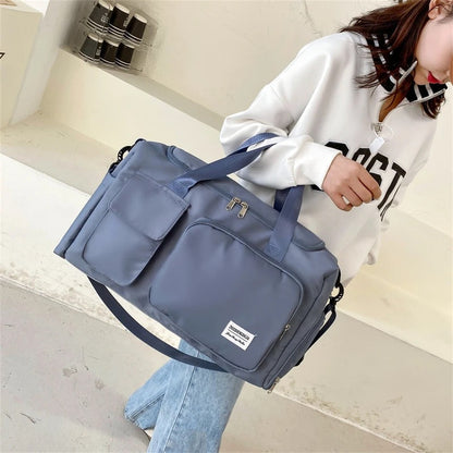 Waterproof Sports Duffel Bag with Multiple Pockets