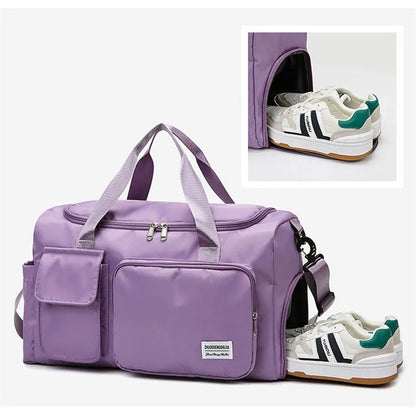 Waterproof Sports Duffel Bag with Multiple Pockets