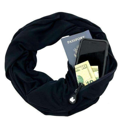 Practical Pocket Scarf Wrap with Storage
