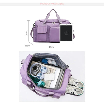 Waterproof Sports Duffel Bag with Multiple Pockets