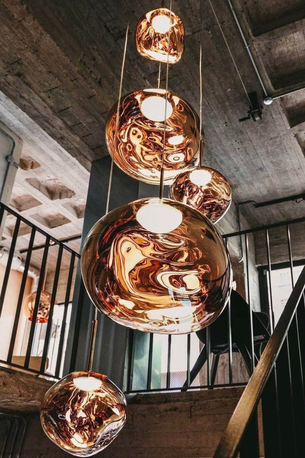 Luxury Copper Gold Pendant Light Fixture