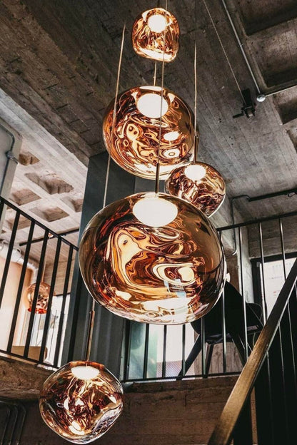 Luxury Copper Gold Pendant Light Fixture