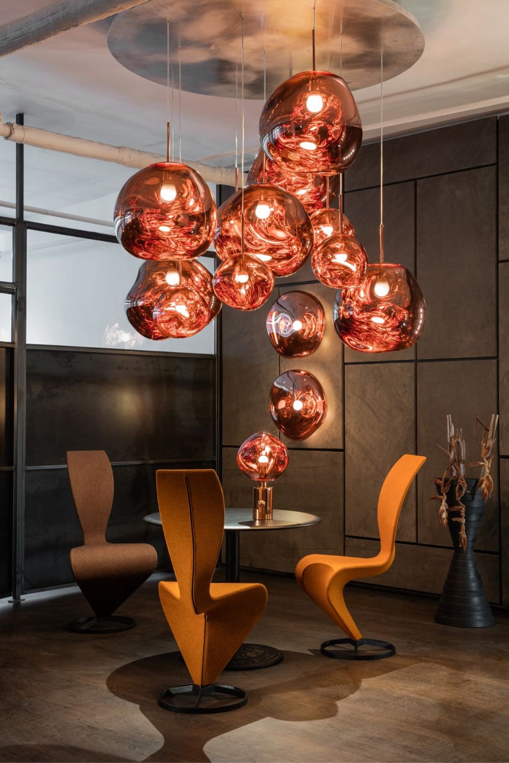 Luxury Copper Gold Pendant Light Fixture