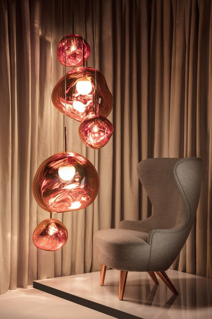 Luxury Copper Gold Pendant Light Fixture