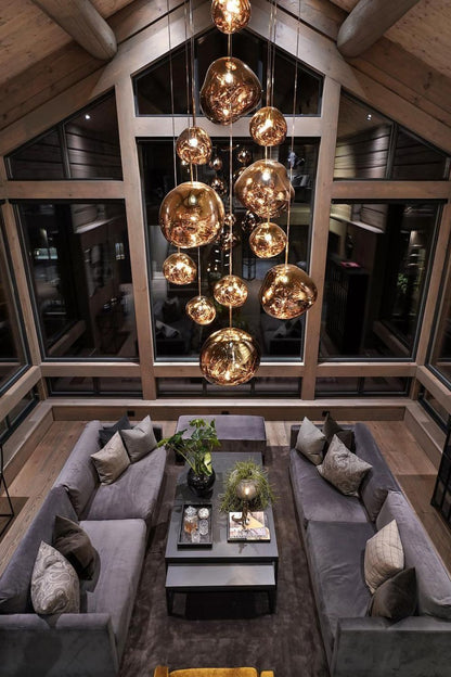 Luxury Copper Gold Pendant Light Fixture