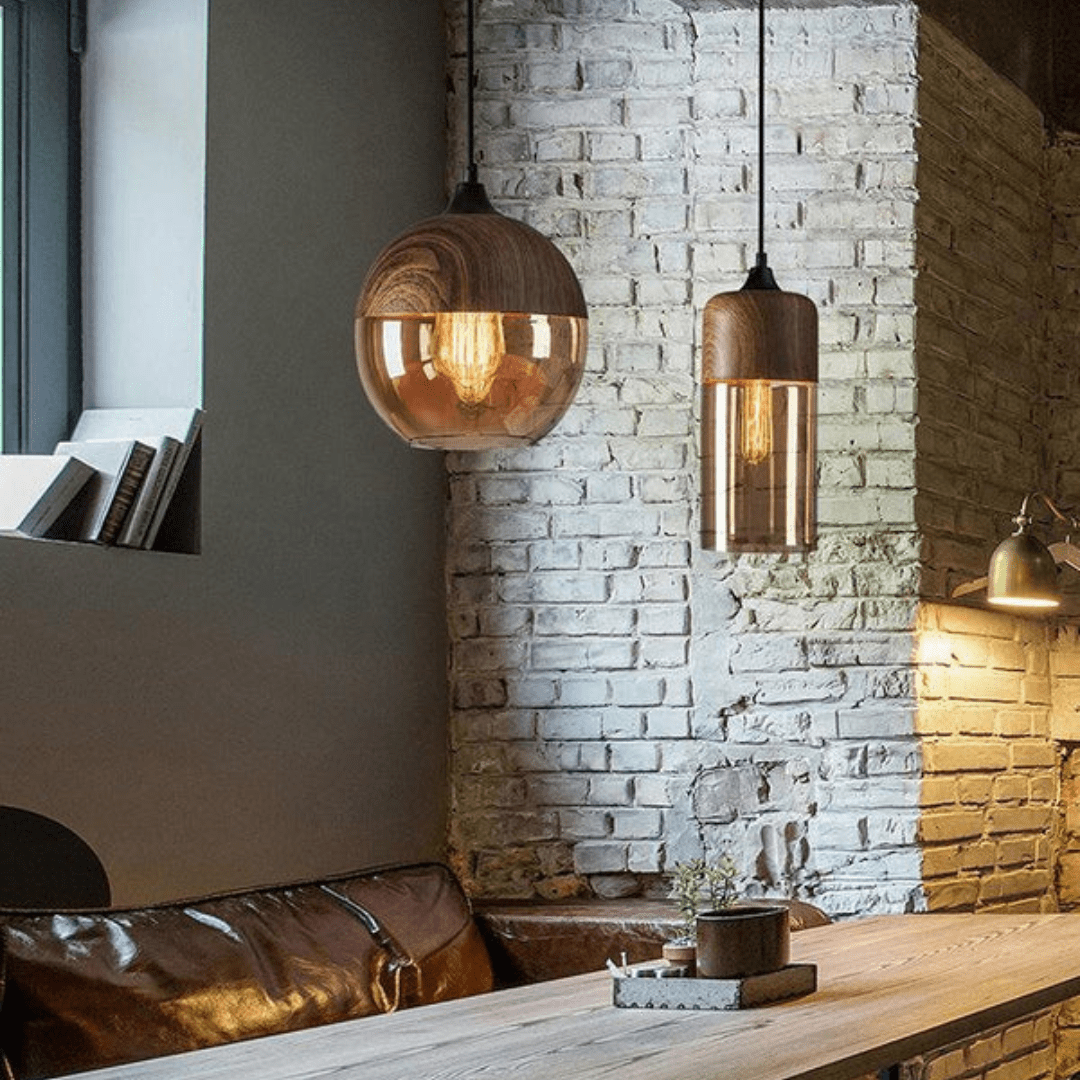 Simple Wood Pendant Light for Home Decor