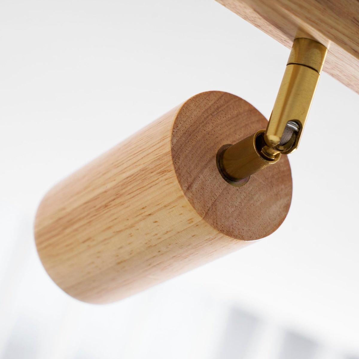 Rustic Wooden Ceiling Track Lighting 4 Light Fixtures