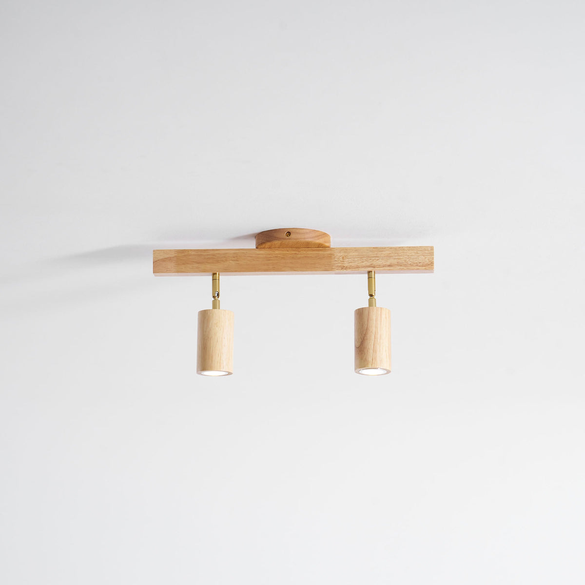 Rustic Wooden Ceiling Track Lighting 4 Light Fixtures