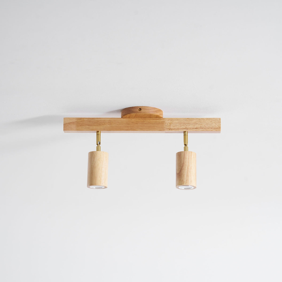 Rustic Wooden Ceiling Track Lighting 4 Light Fixtures