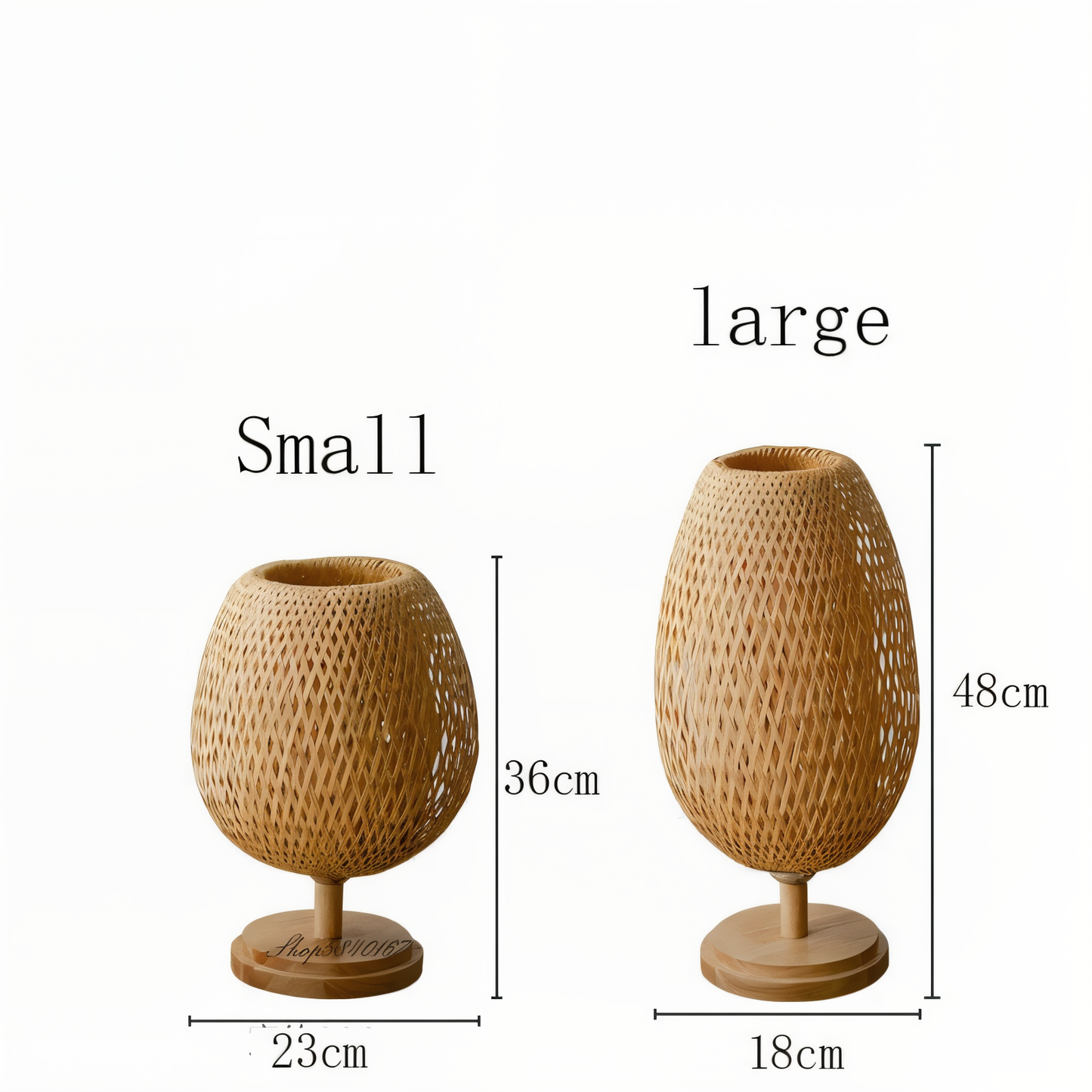 Rustic Bamboo Desk Lamp