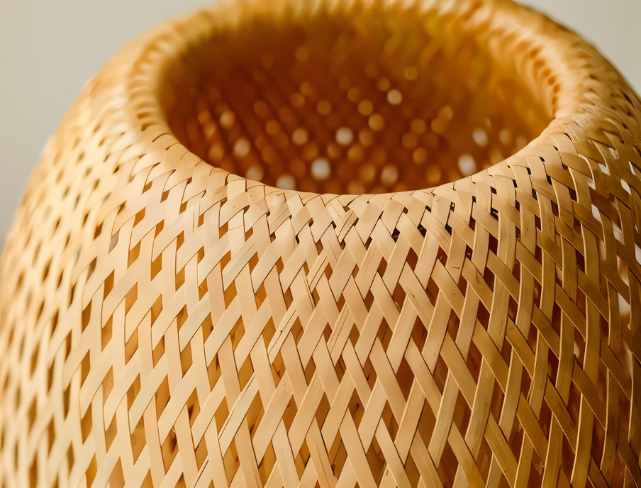 Rustic Bamboo Desk Lamp