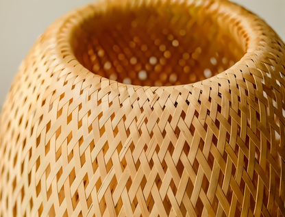 Rustic Bamboo Desk Lamp