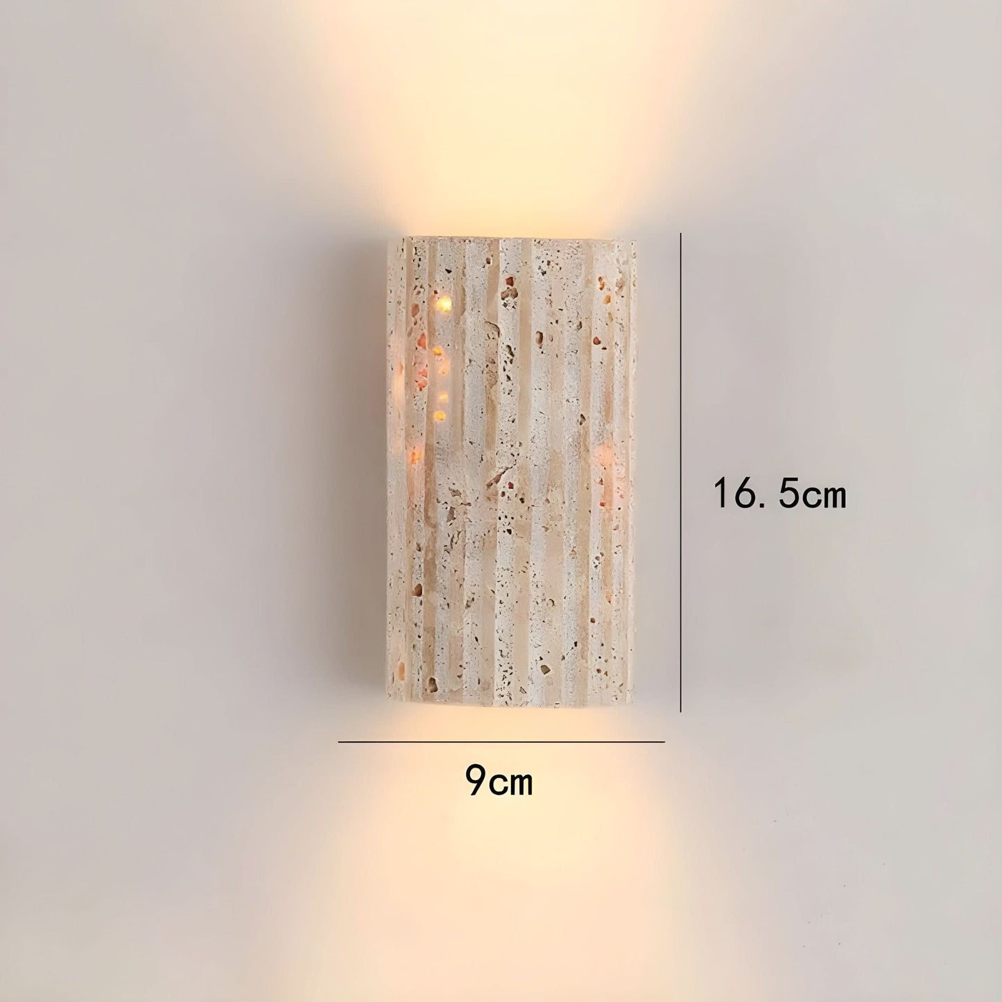 Earthtone Rock LED Wall Lamp