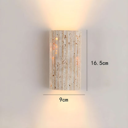 Earthtone Rock LED Wall Lamp