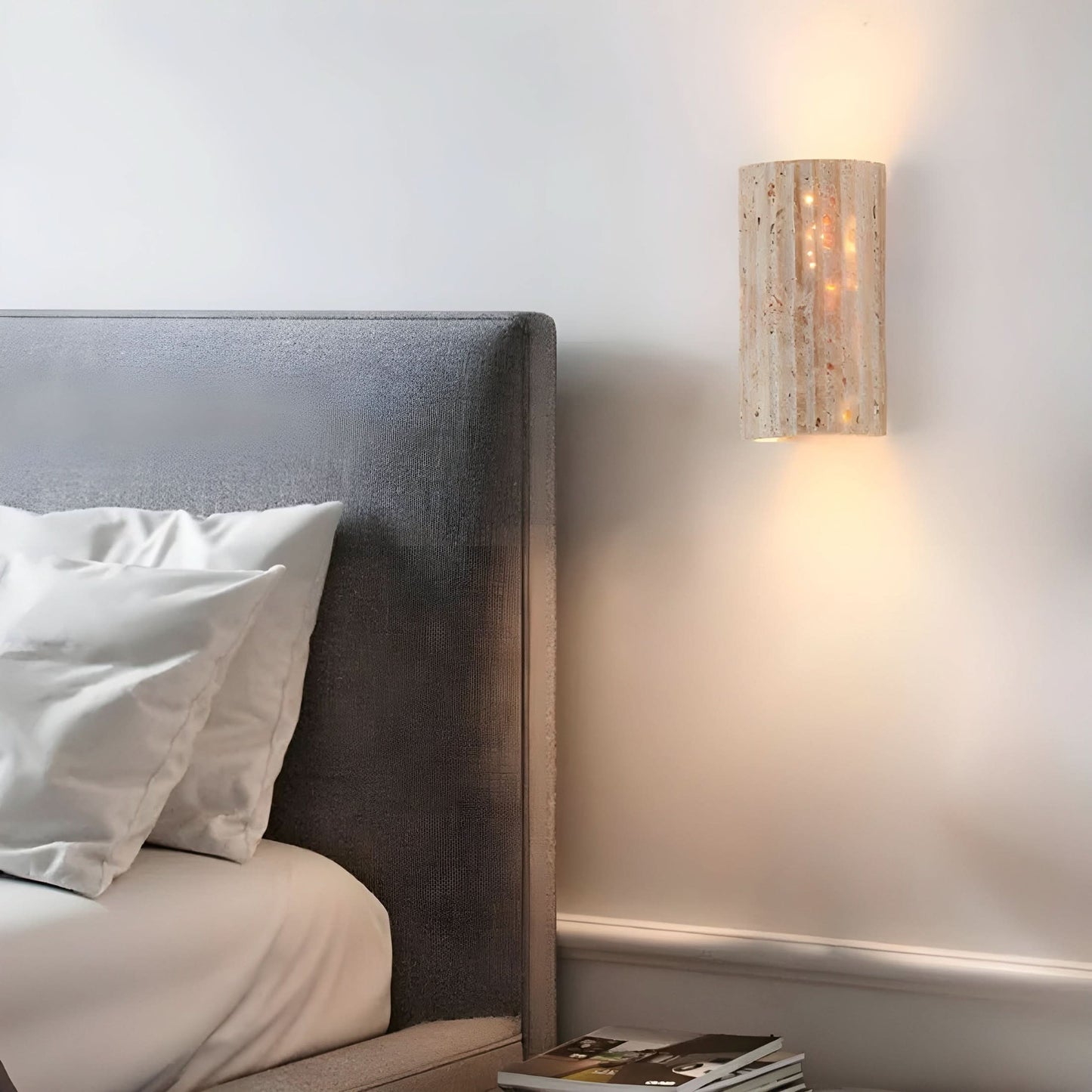 Earthtone Rock LED Wall Lamp
