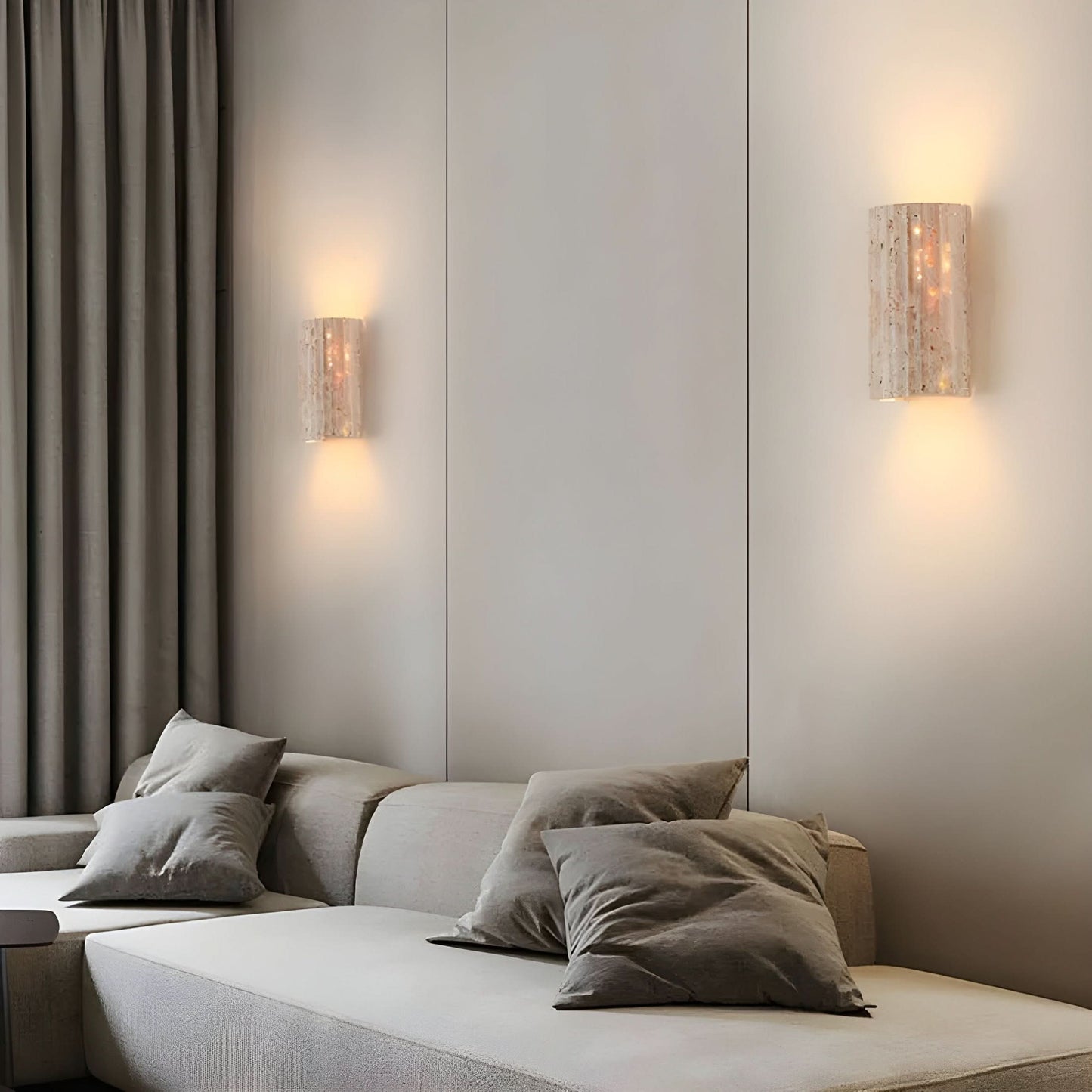 Earthtone Rock LED Wall Lamp