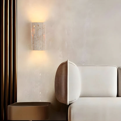 Earthtone Rock LED Wall Lamp