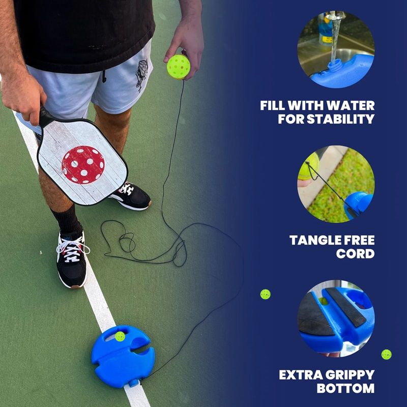 Bright Pickleball Training Aid with Non-Slip Base