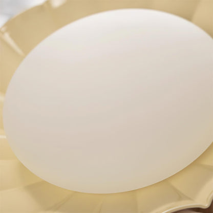 Soft White LED Ceiling Lamp Brown Finish